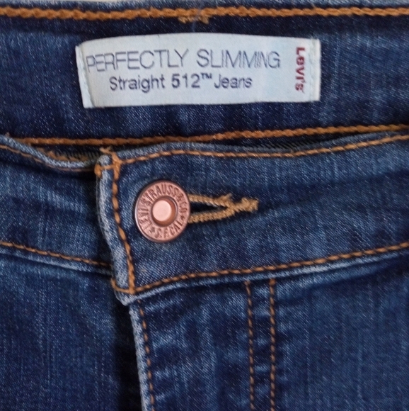 Levis 512 straight leg slimming jeans with stud detail - Picture 3 of 7